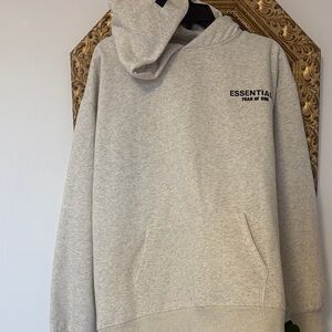 Amazon Essentials Women's Light Heather Gray Varsity Hoodie